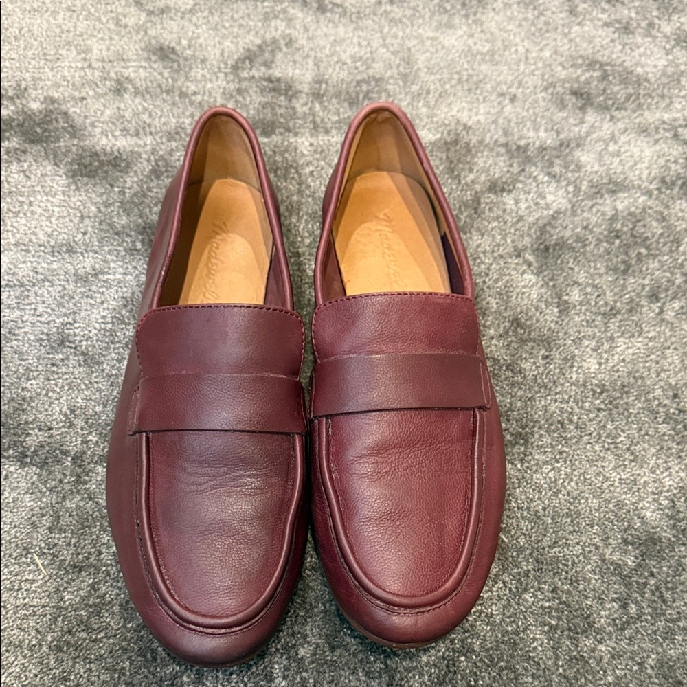 Women’s Madewell Burgundy Leather Loafers